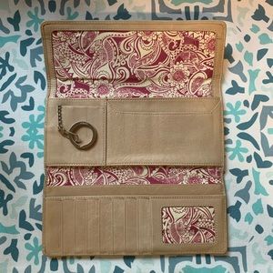 Hobo tan leather wallet